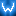 blue W favicon