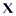 X White favicon