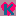 K heart favicon